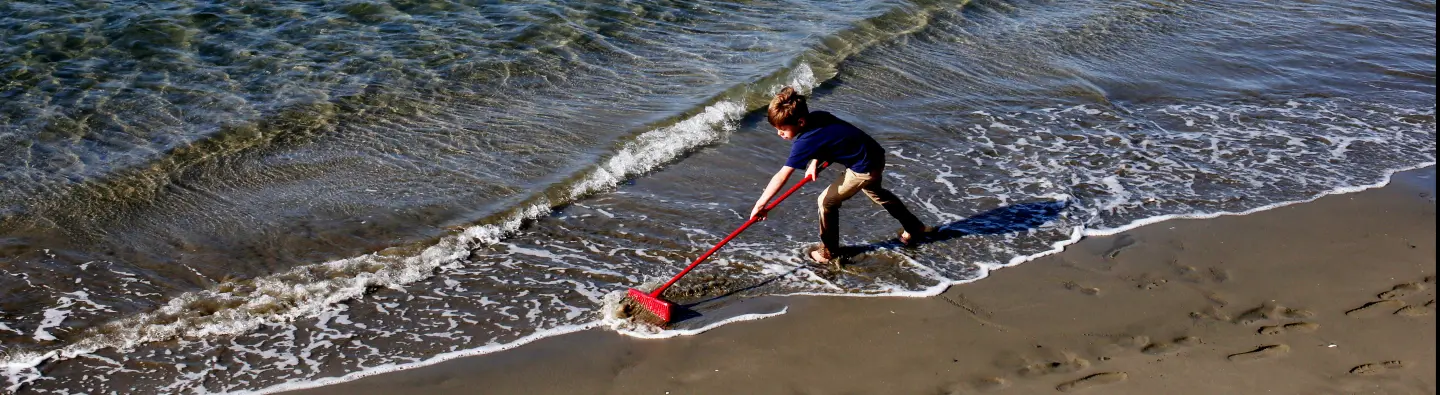 Beach sweep banner
